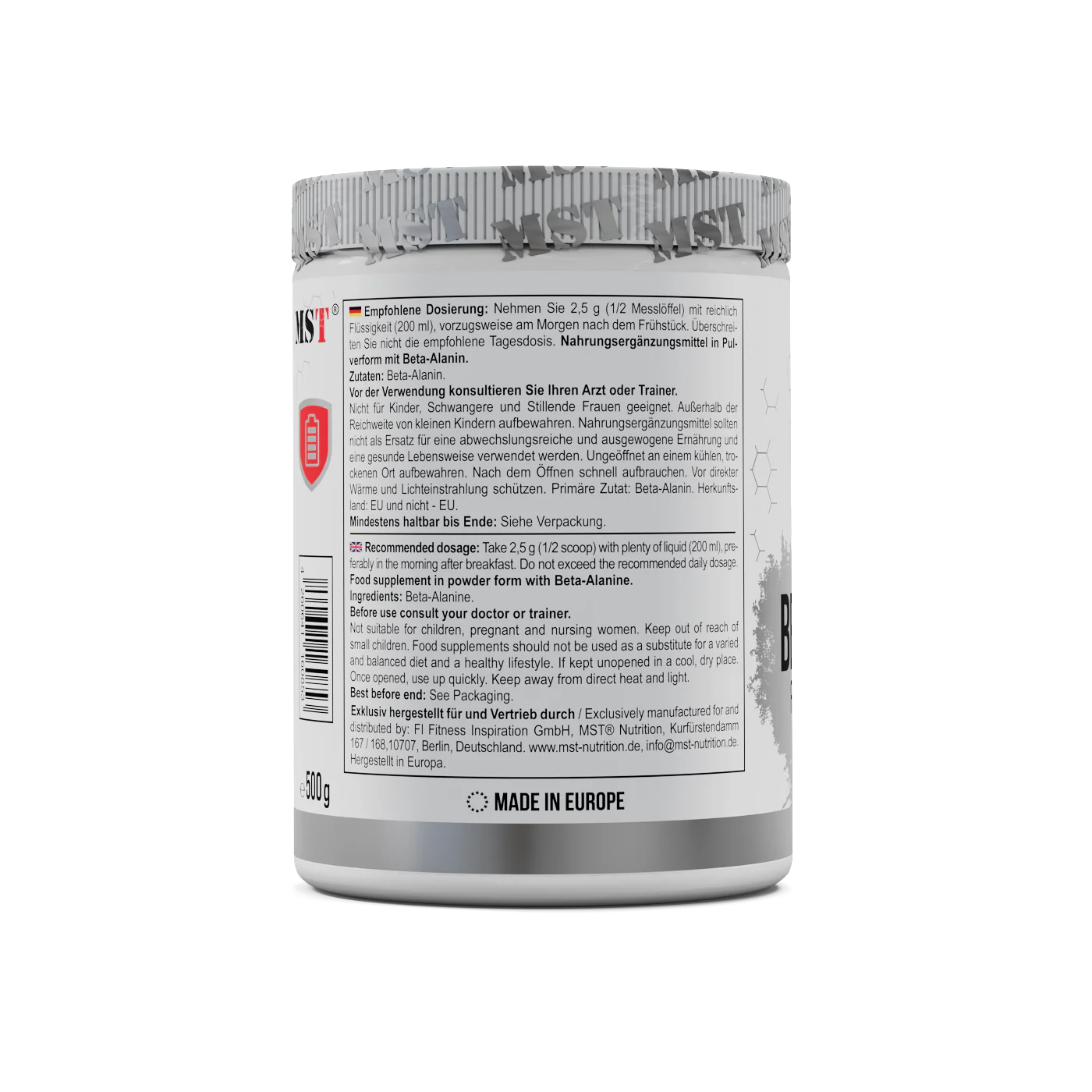 Beta Alanine 500 g Unflavored - Image 6
