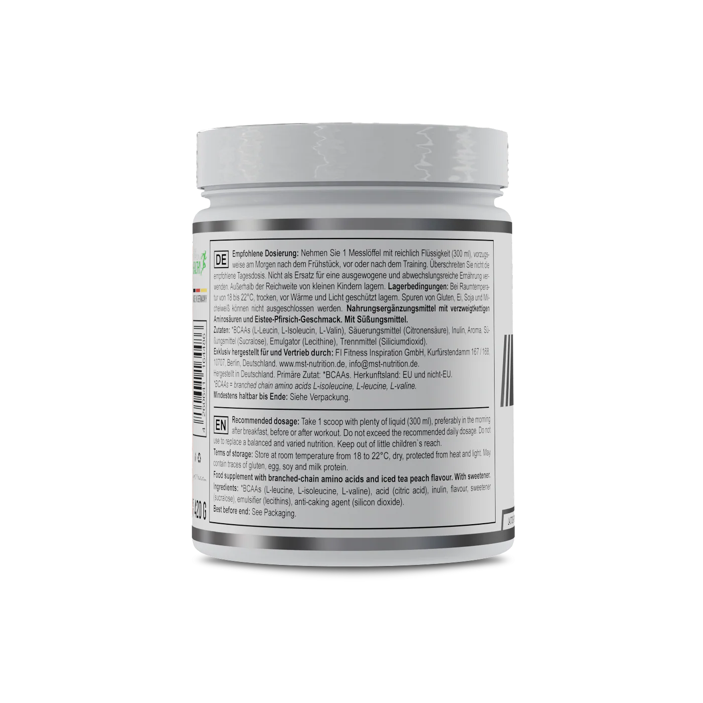 Healthy® BCAA Instant 420 g Peach ice tea - Image 3