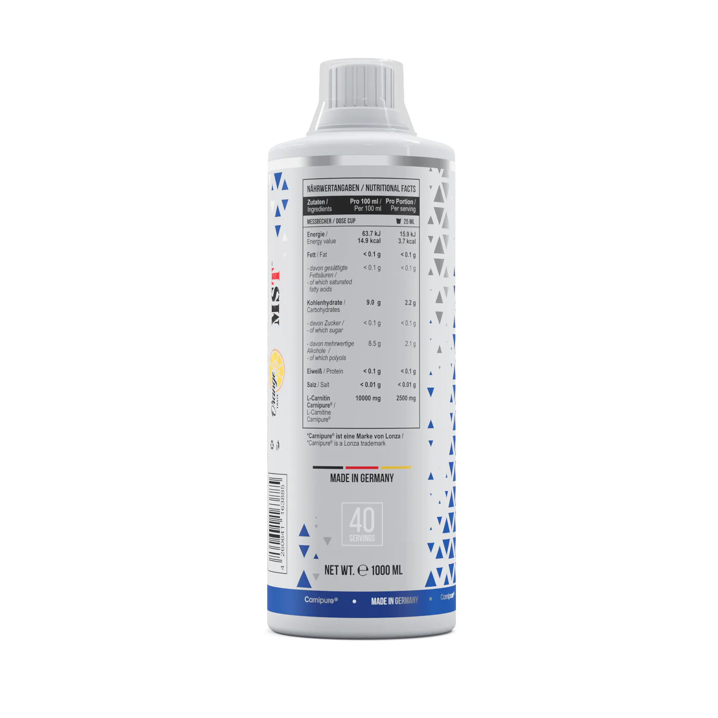 L-Carnitine 100.000 Carnipure® 1000 ml Orange - Image 4