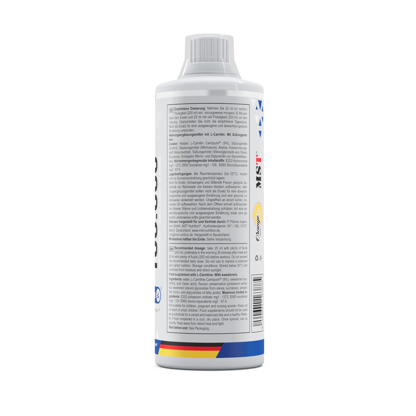 L-Carnitine 100.000 Carnipure® 1000 ml Orange - Image 5