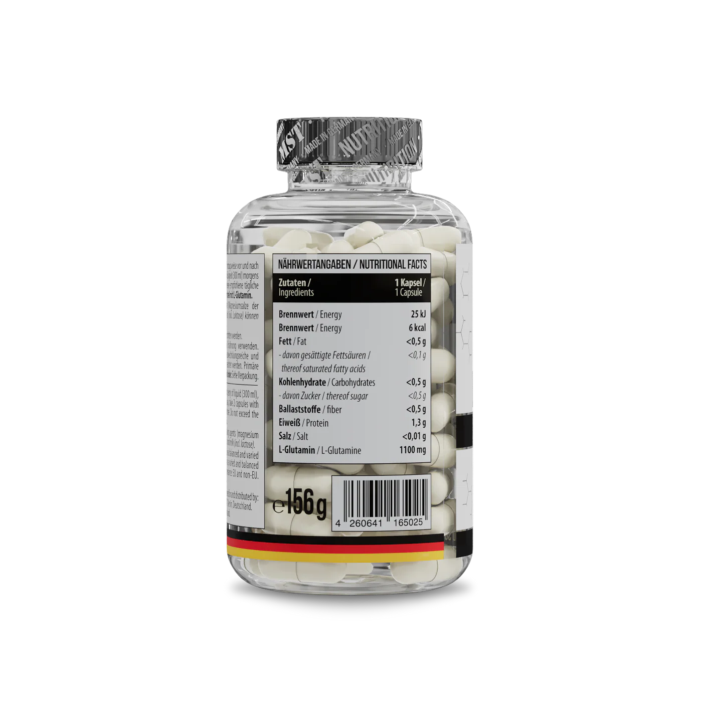 MST Glutamine 1100 mg 120 Kapseln - Image 2
