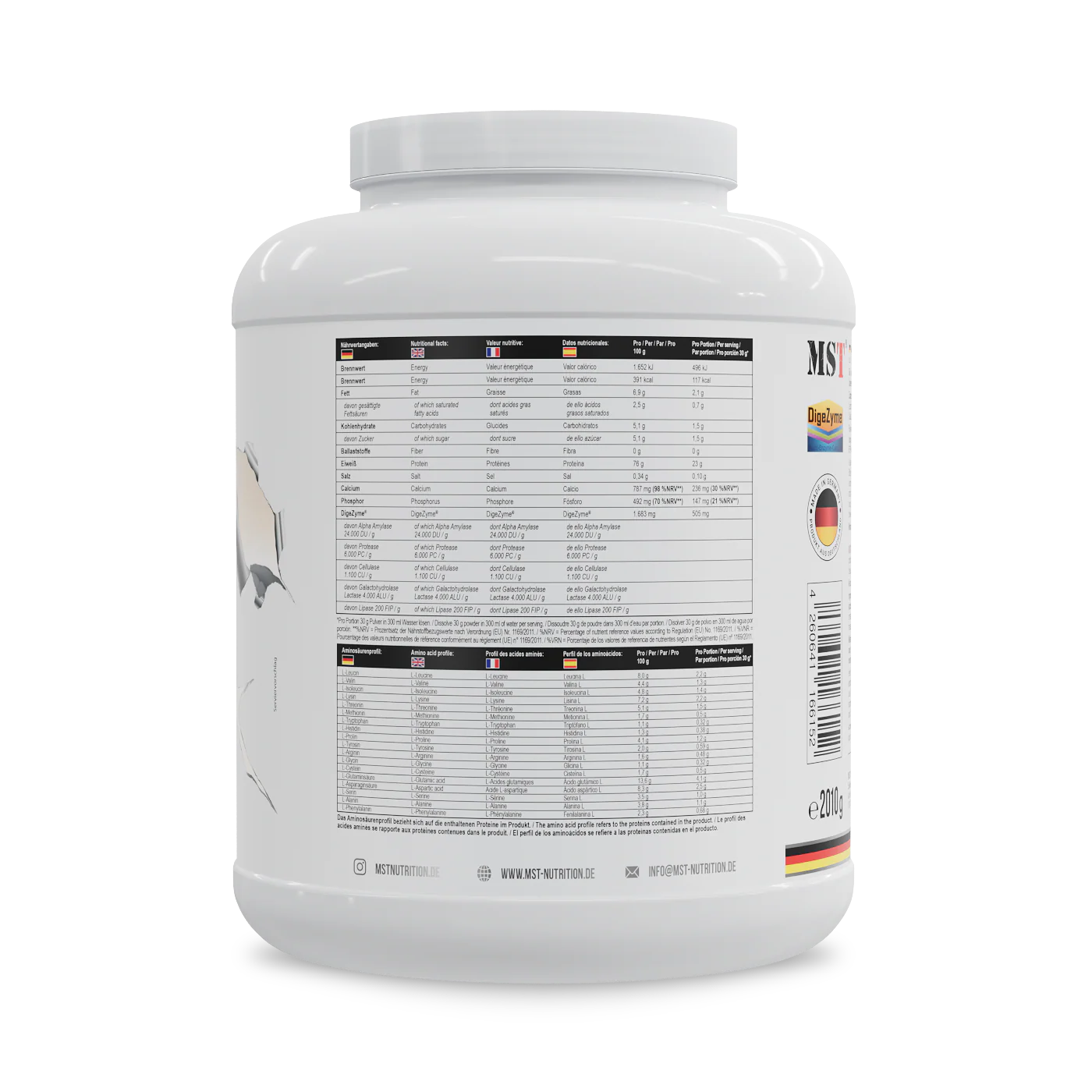 Protein Best Whey + Enzyme 2010 g Natural - Image 2