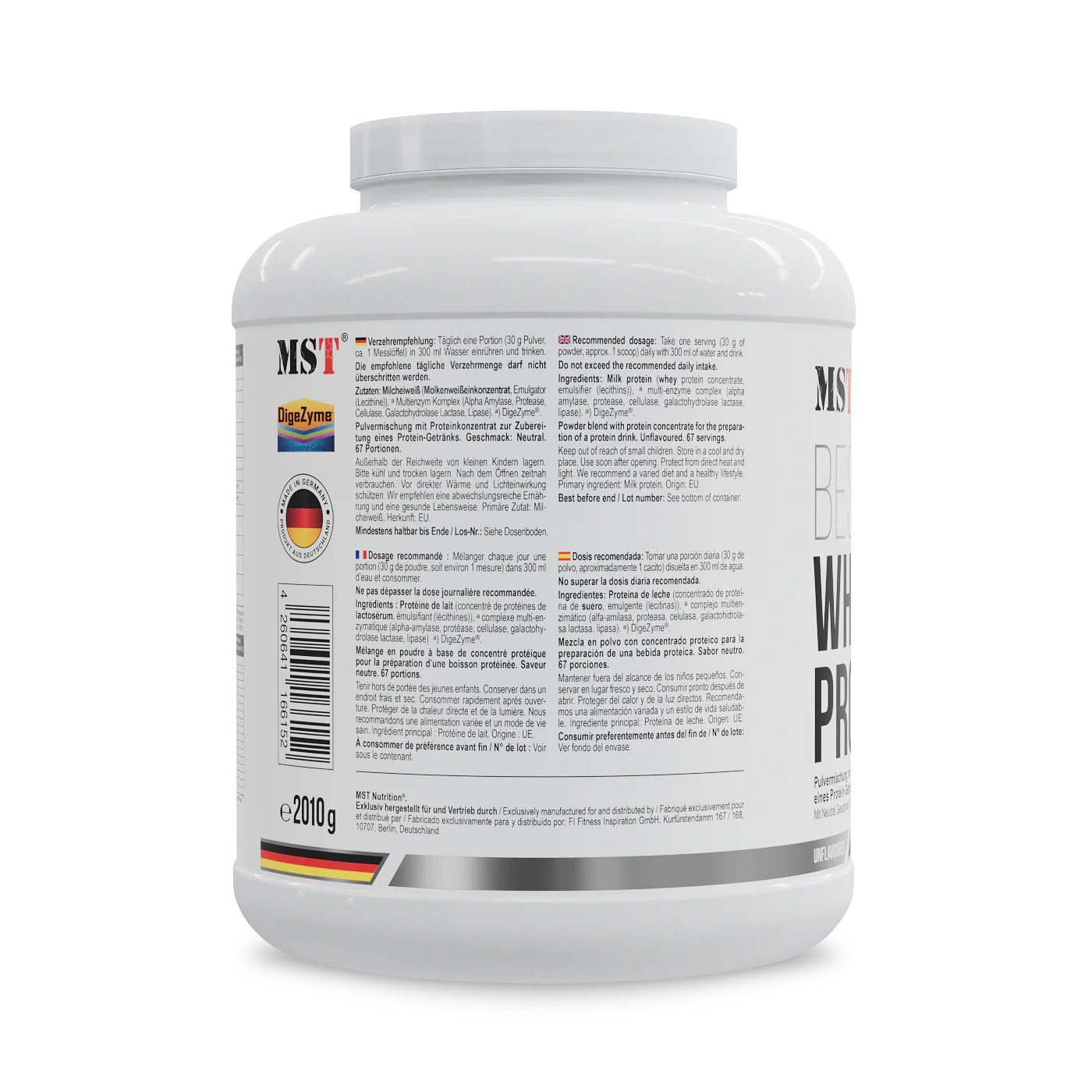 Protein Best Whey + Enzyme 2010 g Natural - Image 3